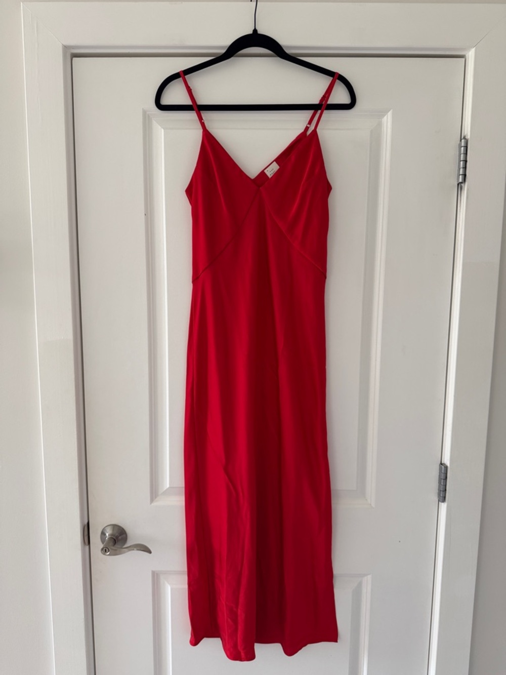 a new day Bright Red Slip Maxi Dress with Spaghetti Straps